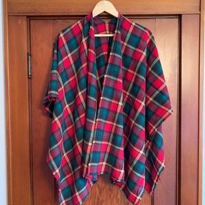 Plaid lightweight wrap